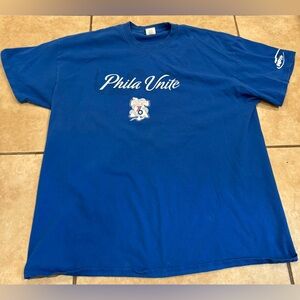 Philadelphia 76ers Blue T-Shirt. Size: XL